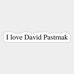 I love David Pastrnak Sticker